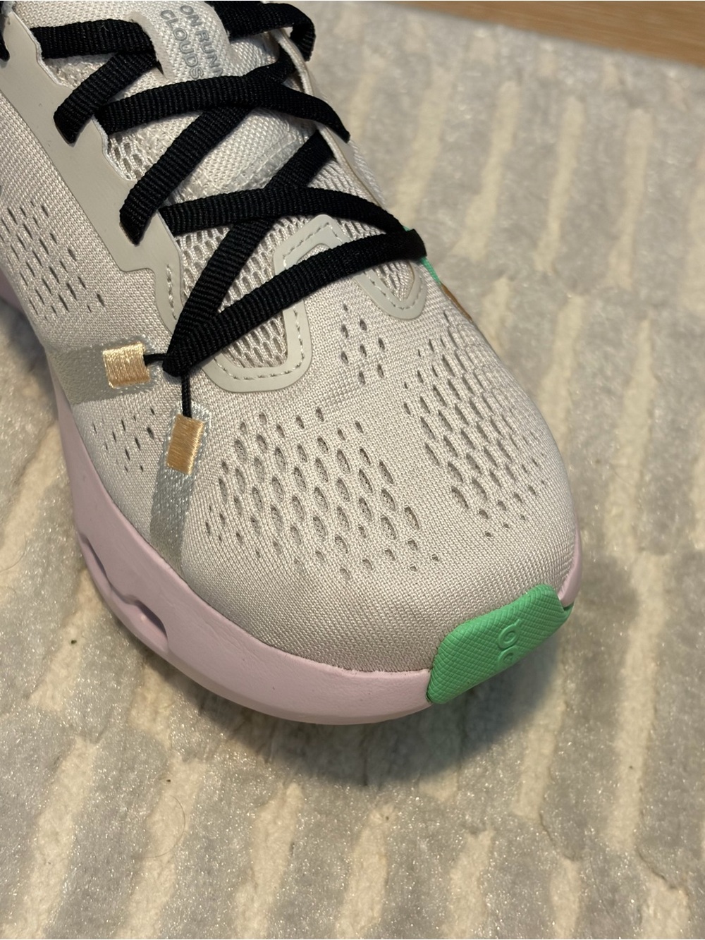 On Running Women's Sneakers Beige, Lavender & Green - Picture 9 of 10